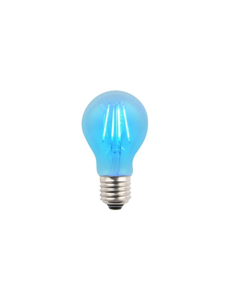 Λάμπα led filament A60 4W E27 μπλε GEYER