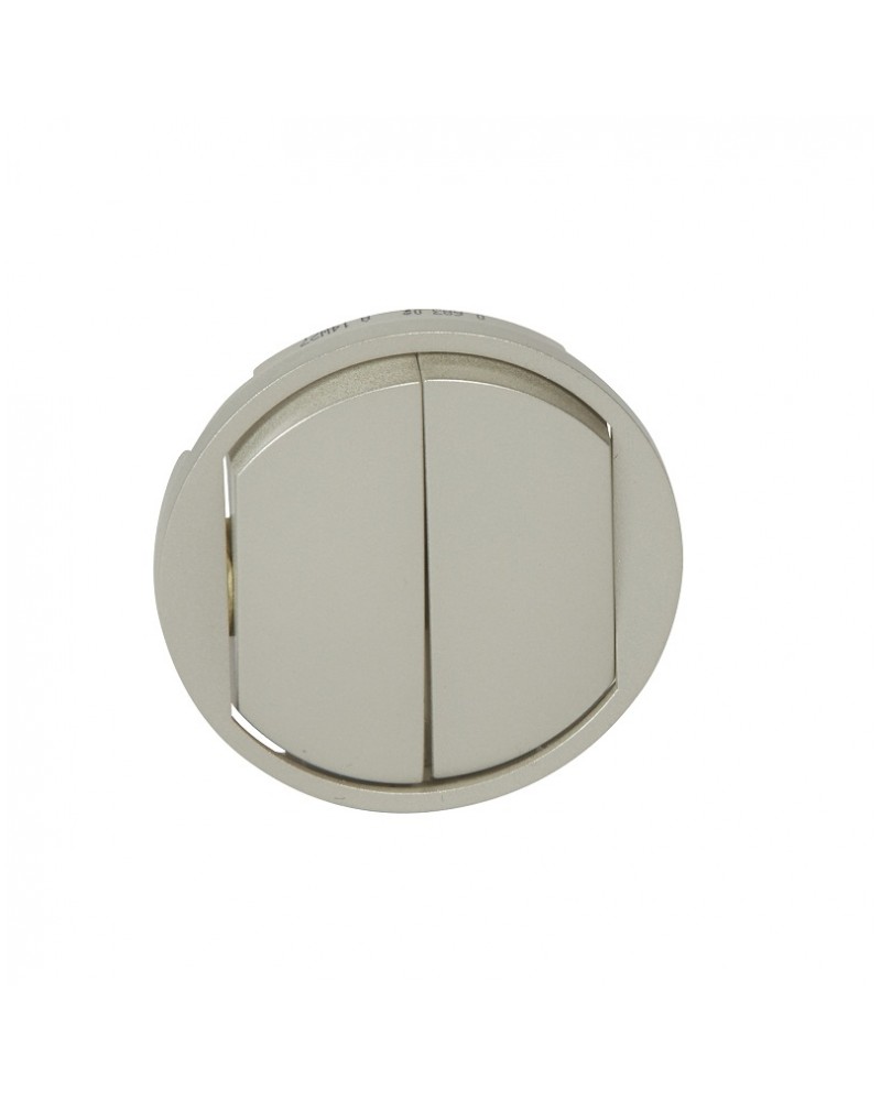 Celiane πλακίδιο διπλού διακόπτη τιτάνιο LEGRAND