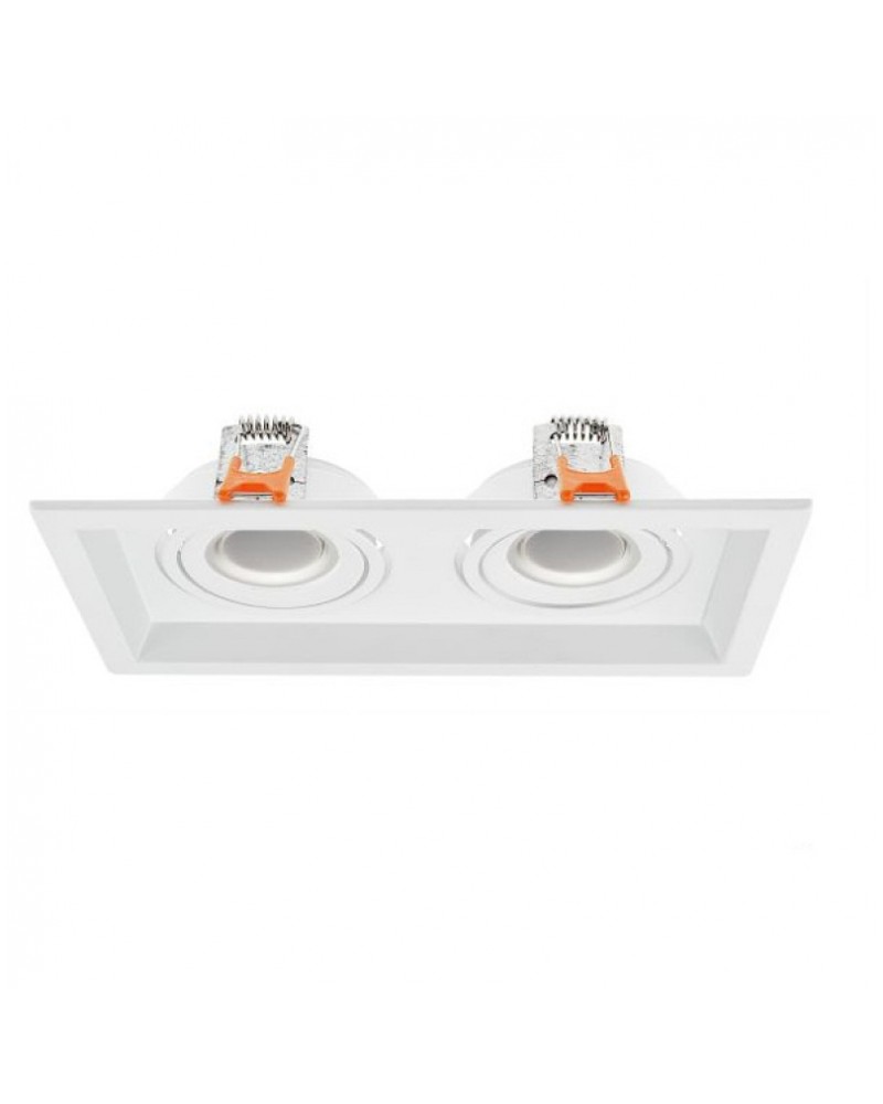 Σποτ χωνευτό MR16-GU10 2 θέσεων με περιστροφή SPOTLIGHT