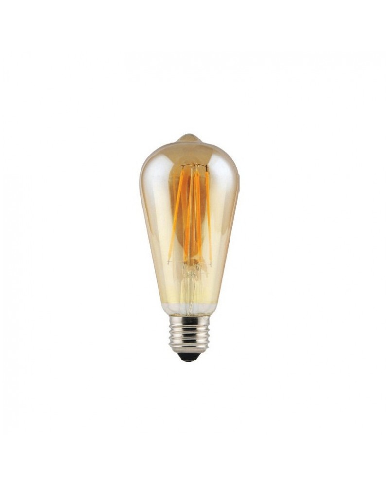 Λάμπα led filament vintage ST64 6W E27 2000K 550lm DIM GEYER