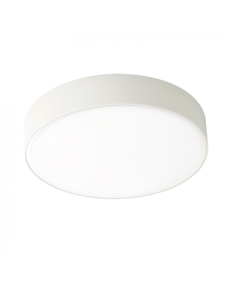 Πλαφονιέρα πλαστική λευκή D300 donousa led IP65 VIOKEF
