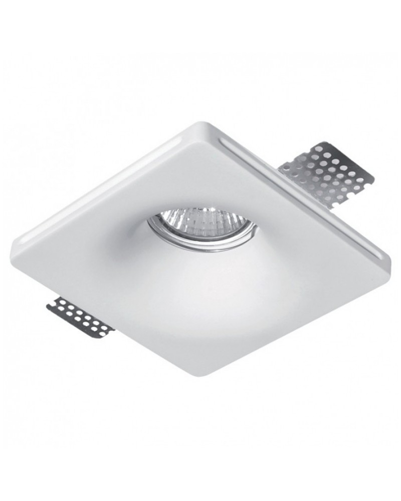 Γύψινο σποτ οροφής χωνευτό τετράγωνο 120x120 GU10 SPOTLIGHT