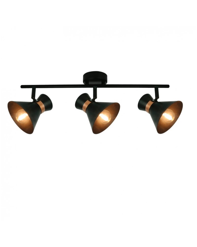 Σποτ μπάρα μαύρη kelly 3x42W E14 VIOKEF