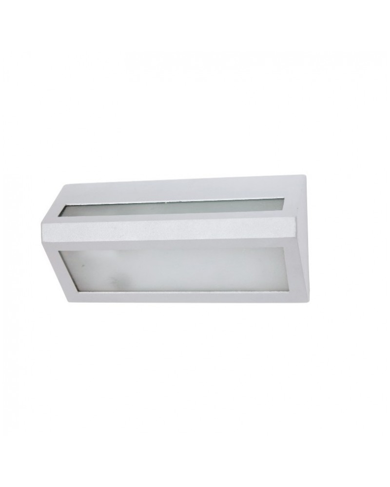 Απλίκα τοίχου αλουμίνιο ασημί E27 IP54 SPOTLIGHT