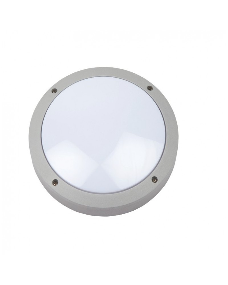 Απλίκα τοίχου αλουμίνιο ασημί D220 E27 IP54 SPOTLIGHT