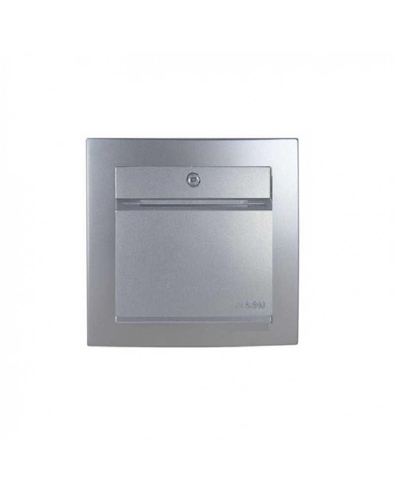 Nilson Καρτοδιακόπτης με ενδεικτική λυχνία ασημί GEYER