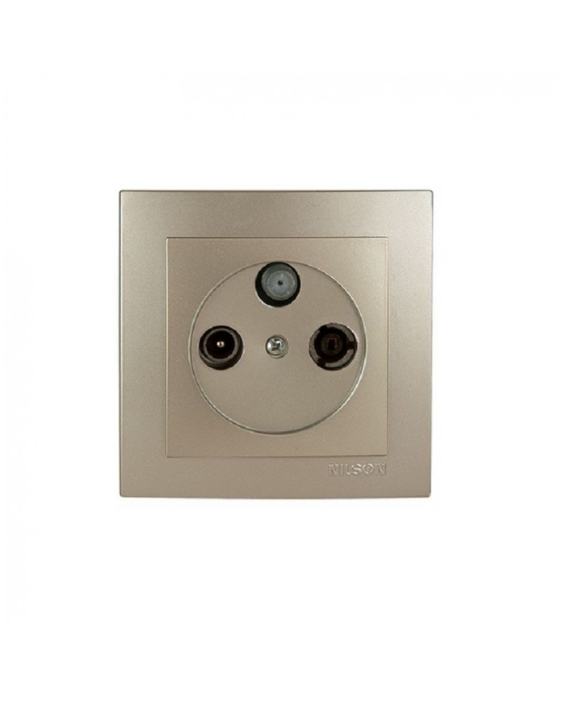 Nilson Πρίζα TV-Radio-SAT τερματική σατινέ GEYER