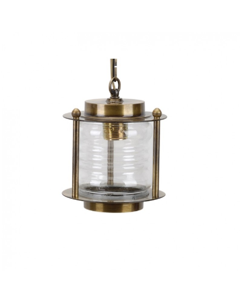 Φωτιστικό κρεμαστό ορειχάλκινο οξυντέ Ε27 IP23 LIDO