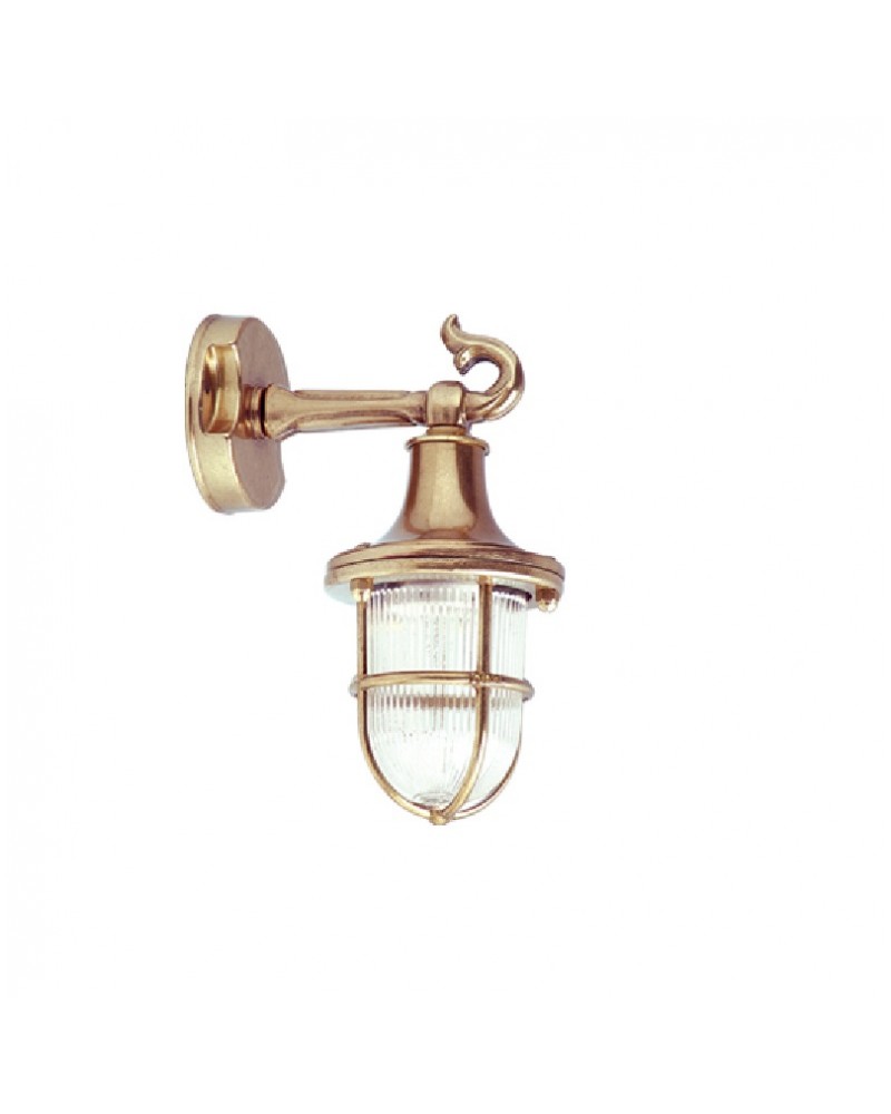 Απλίκα τοίχου ορειχάλκινη μπρονζε H25 E27 IP64 LIDO