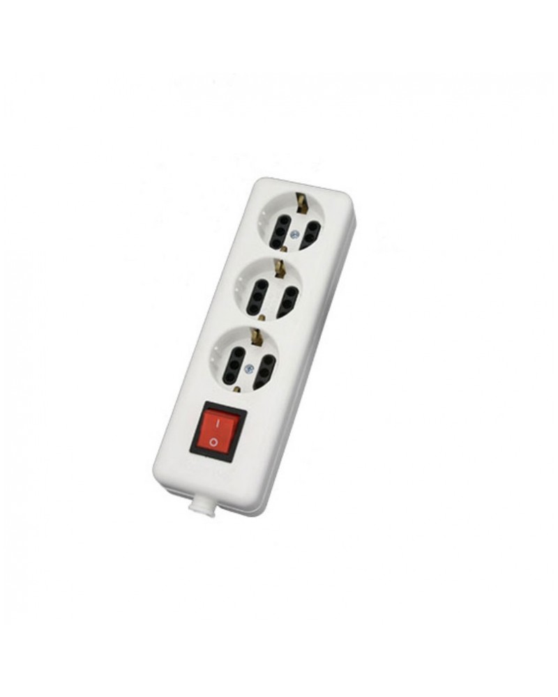 Πολύπριζο 3 θέσεων με διακόπτη χωρίς καλώδιο ΧΑΡΑΛΑΜΠΙΔΗΣ