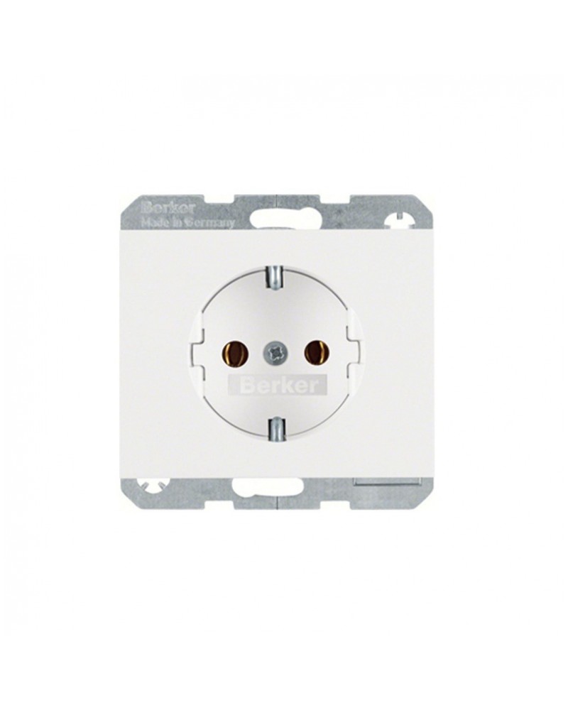 Berker K1 μηχανισμός πρίζα σούκο λευκή HAGER