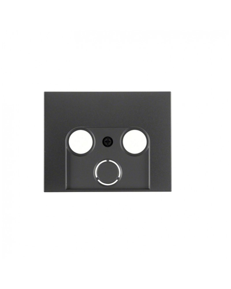 Berker K1 πλακίδιο TV+FM-TV+FM+SAT ανθρακί HAGER