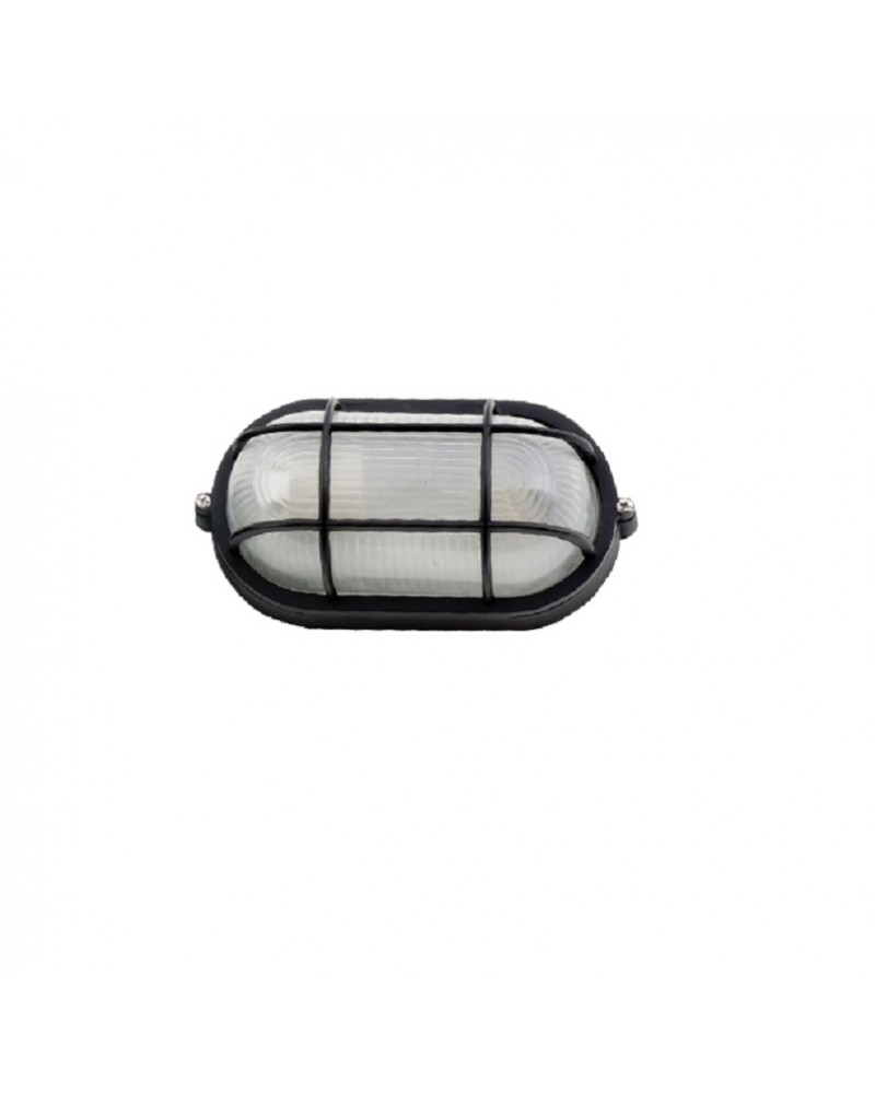 Φωτιστικό χελώνα μαύρη αλουμίνιο L21 Ε27 IP44 LIDO