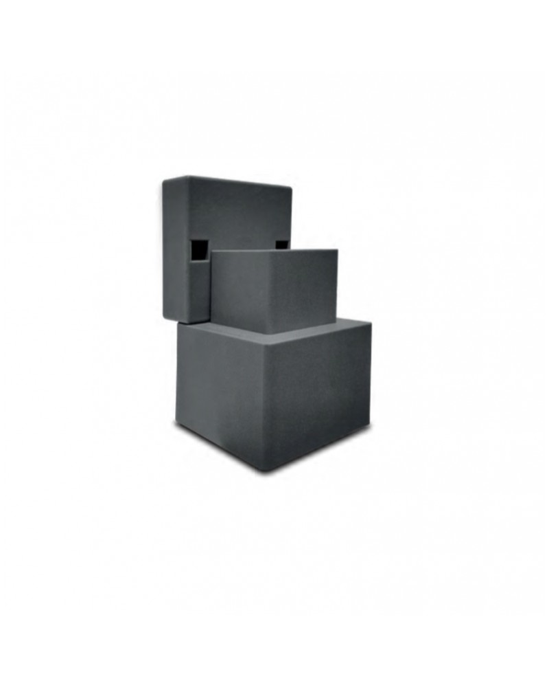 Απλίκα τοίχου πλαστική ανθρακί GU10 IP65 ARAPIDIS