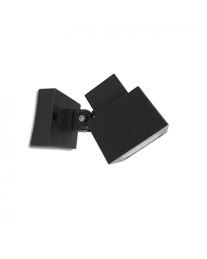 Απλίκα τοίχου πλαστική GU10 ανθρακί IP65 ARAPIDIS