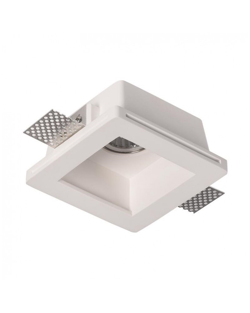 Γύψινο σποτ οροφής χωνευτό μονό τετράγωνο 120x120 GU10 GEYER