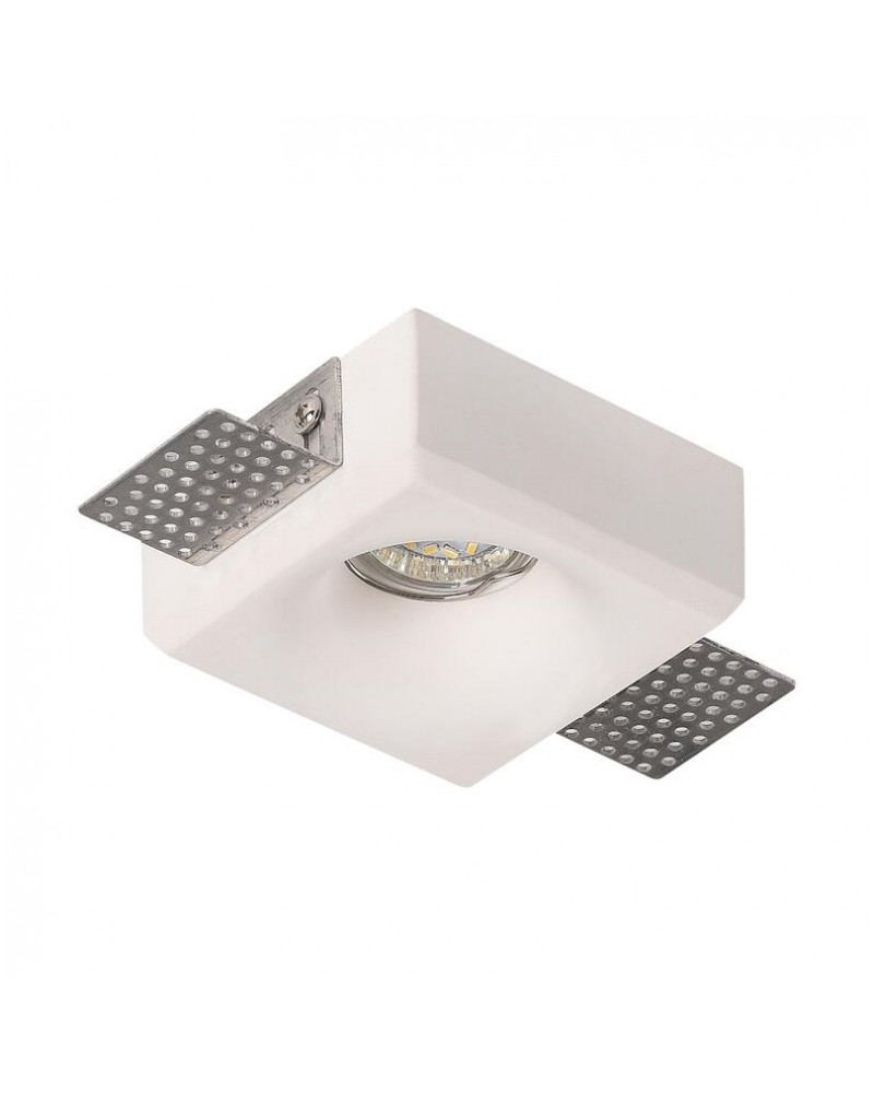 Γύψινο σποτ οροφής χωνευτό μονό τετράγωνο 80x80 GU10 GEYER