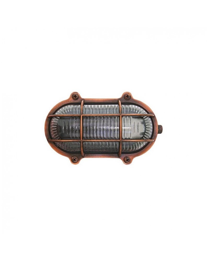 Χελώνα ορείχαλκος Brass Antique Copper με πλέγμα E27 IP64 LIGHTUP