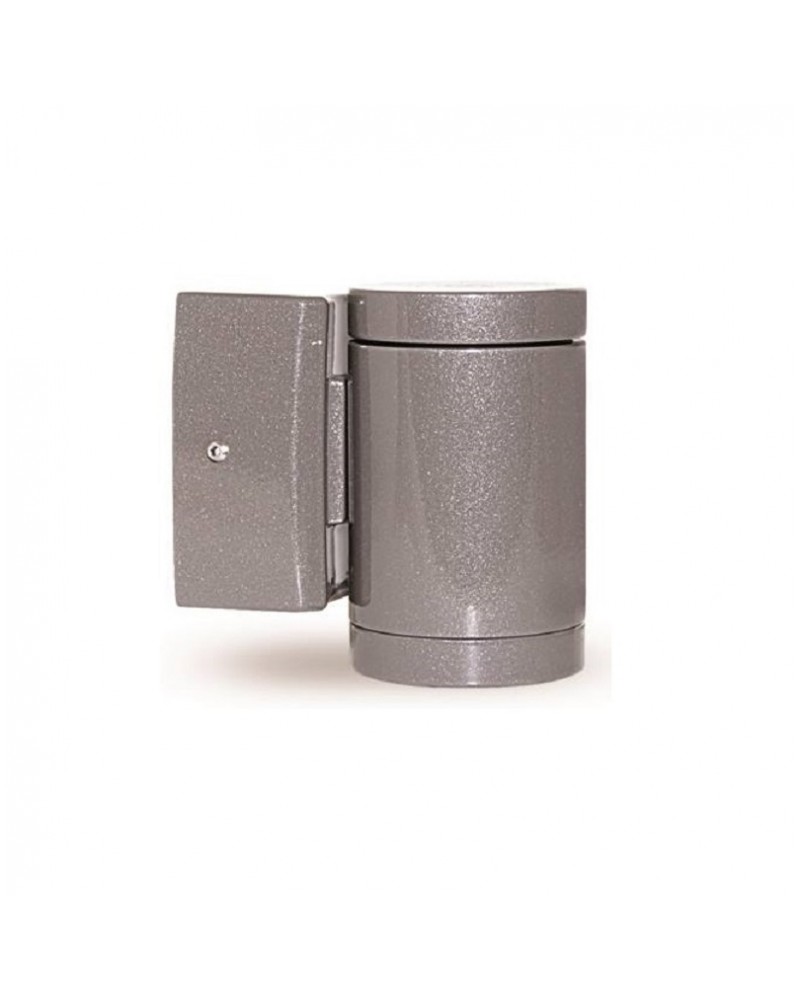 Απλίκα τοίχου Down αλουμίνιο γκρι GU10 IP64 LIGHTUP