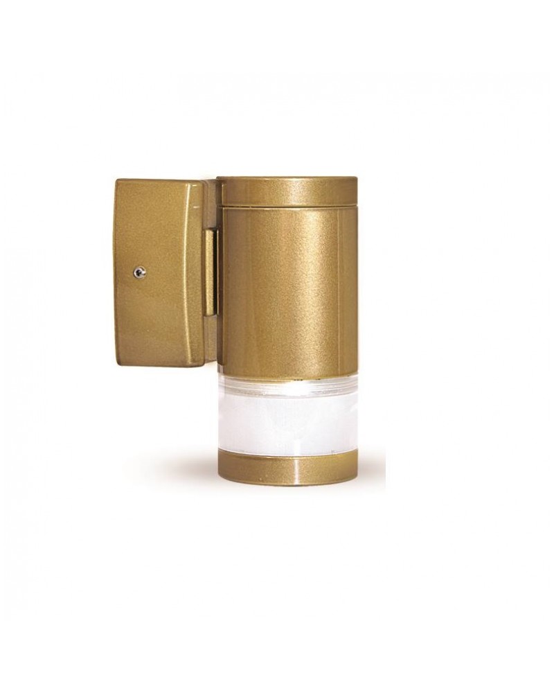 Απλίκα τοίχου Down Plexiglass αλουμίνιο Bronze GU10 IP64 LIGHTUP