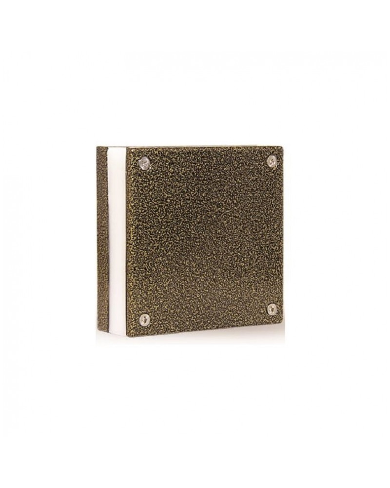 Απλίκα τοίχου τετράγωνη αλουμίνιο χρυσό μαύρο LED IP64 LIGHTUP