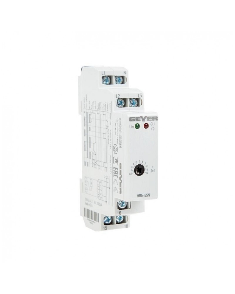 Επιτηρητής τάσης 8A τριφασικός με ουδέτερο 3x400/230V GEYER
