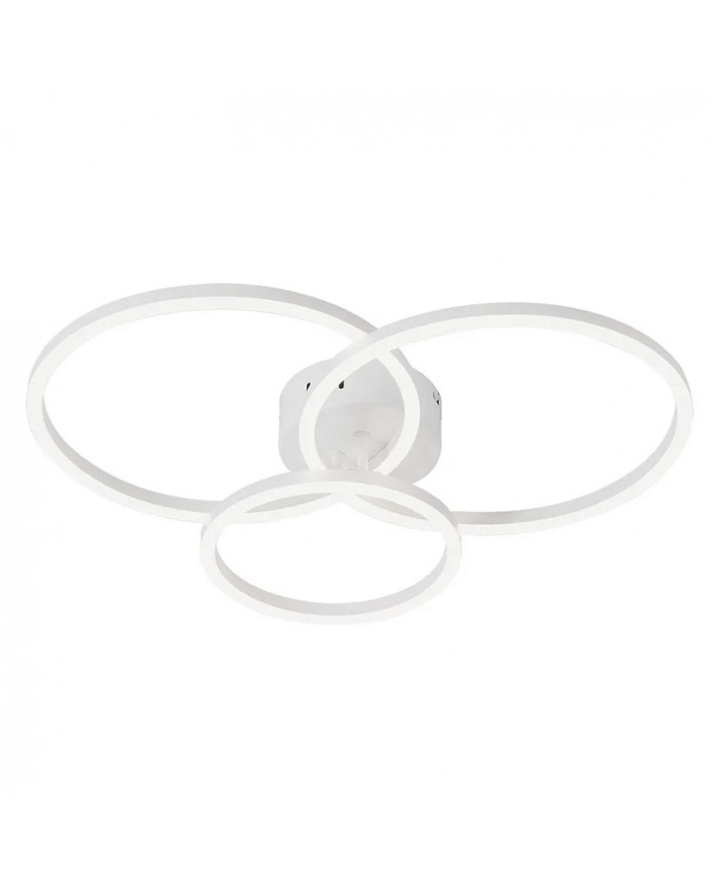 Πλαφονιέρα οροφής μεταλλική λευκή Led 27W 3000K Nola VIOKEF