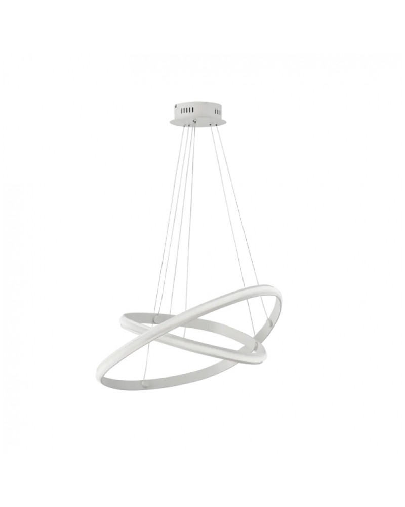 Φωτιστικό κρεμαστό μεταλλικό λευκό Led 35W 3000K Cozi VIOKEF