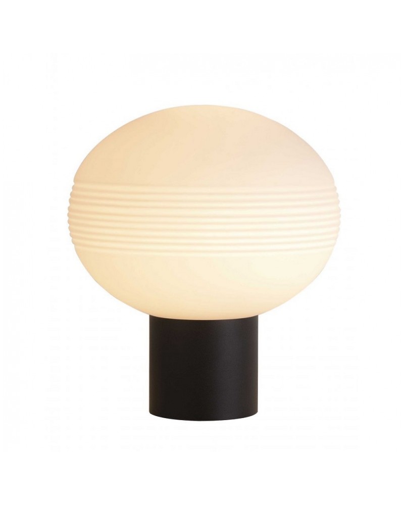 Πορτατίφ μεταλλικό μαύρο με οπάλ γυαλί Ε27 Αngelo VIOKEF