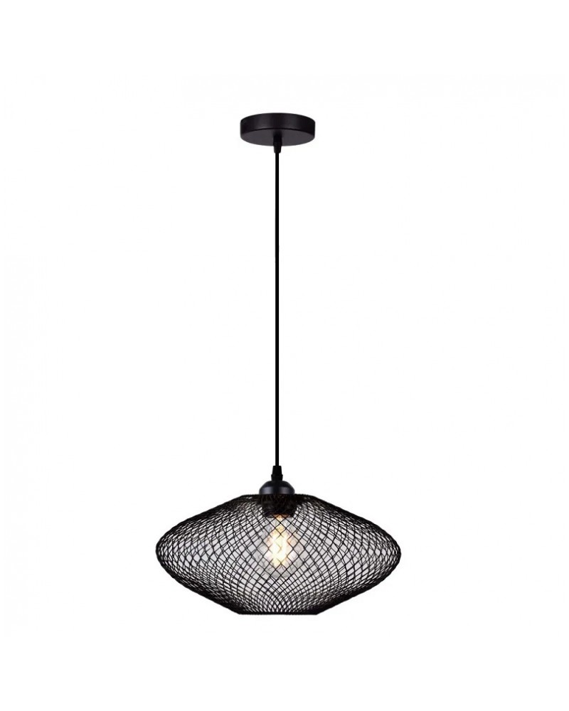 Φωτιστικό κρεμαστό μεταλλικό μαύρο D300 E27 Electra VIOKEF