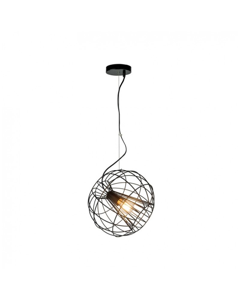 Φωτιστικό κρεμαστό μεταλλικό μαύρο E27 Pop VIOKEF