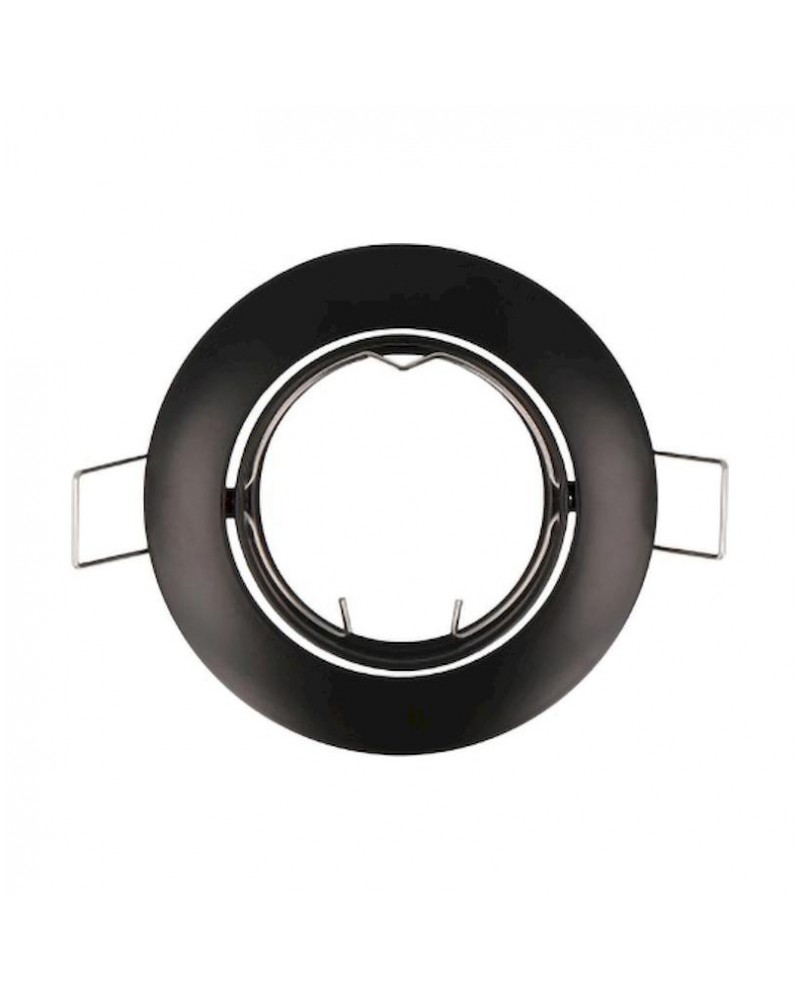 Σποτ χωνευτό κινητό στρογγυλό GU10 μαύρο GEYER