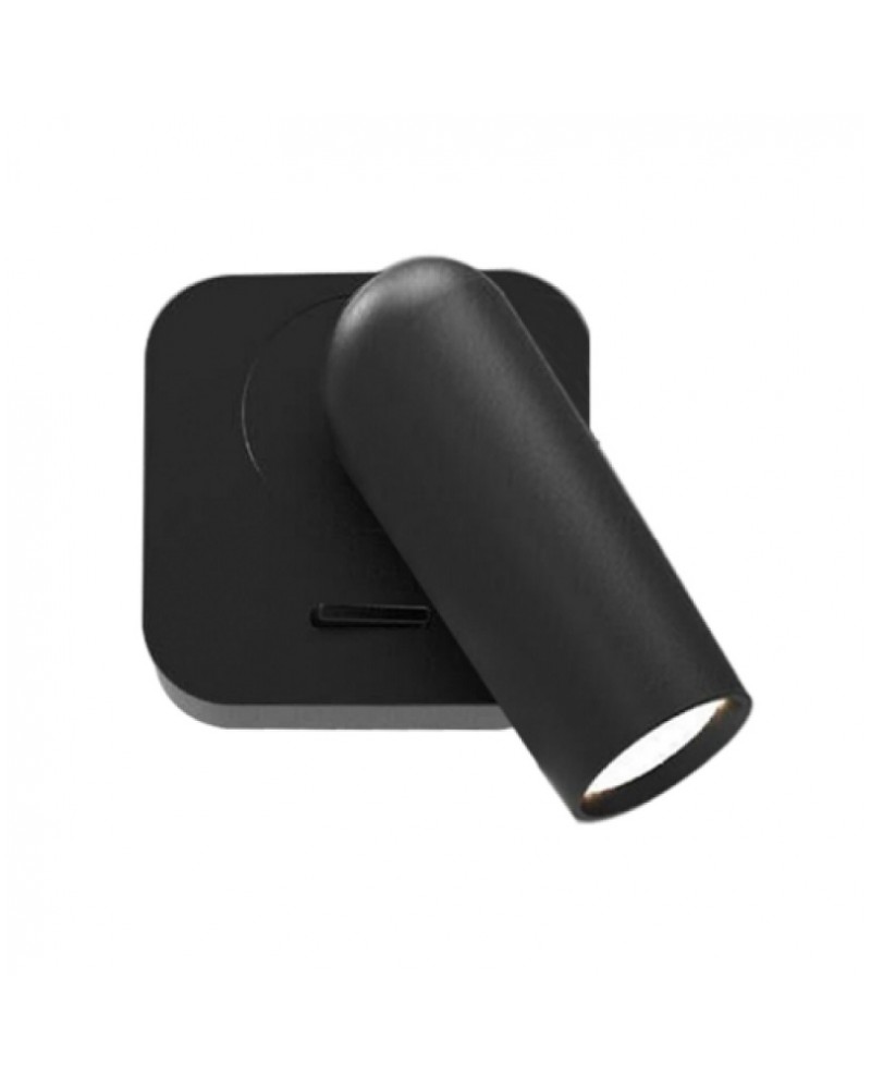 Απλίκα τοίχου μεταλλική μαύρη Led 3W Emma VIOKEF