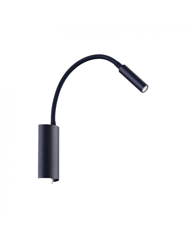 Απλίκα τοίχου μεταλλική μαύρη Led 3W Matrix VIOKEF