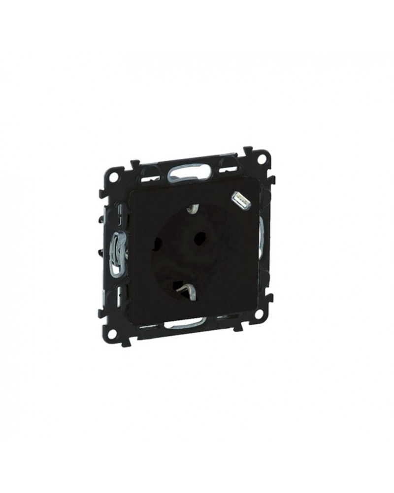 Valena life πρίζα σούκο & USB μαύρη ματ LEGRAND
