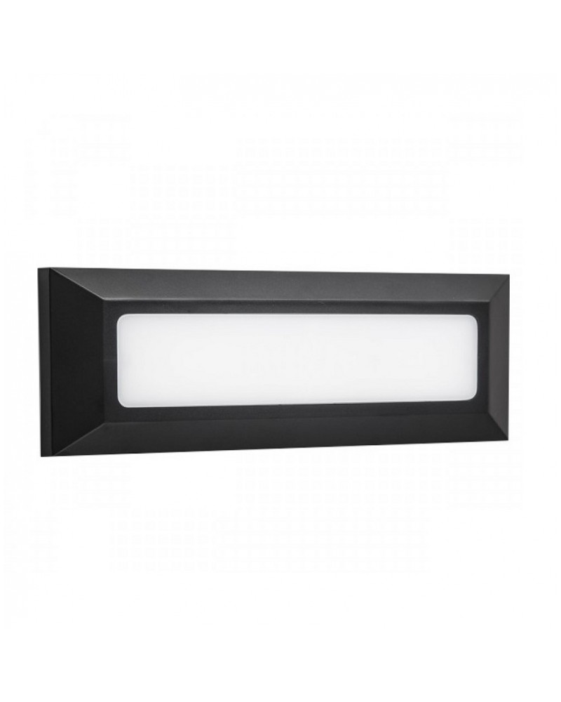 Απλίκα τοίχου μαύρη Led 3W IP65 SPOTLIGHT