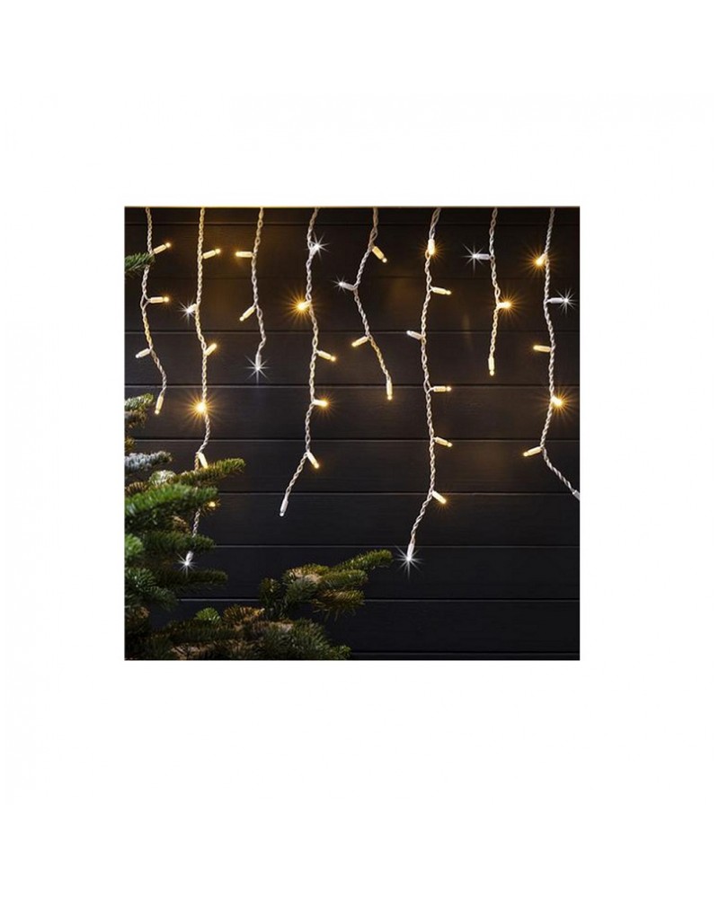 Χριστουγεννιάτικα λαμπάκια εσωτ. & εξωτερικού χώρου βροχή θερμό 200LED σταθερά επεκτεινόμενα 6m
