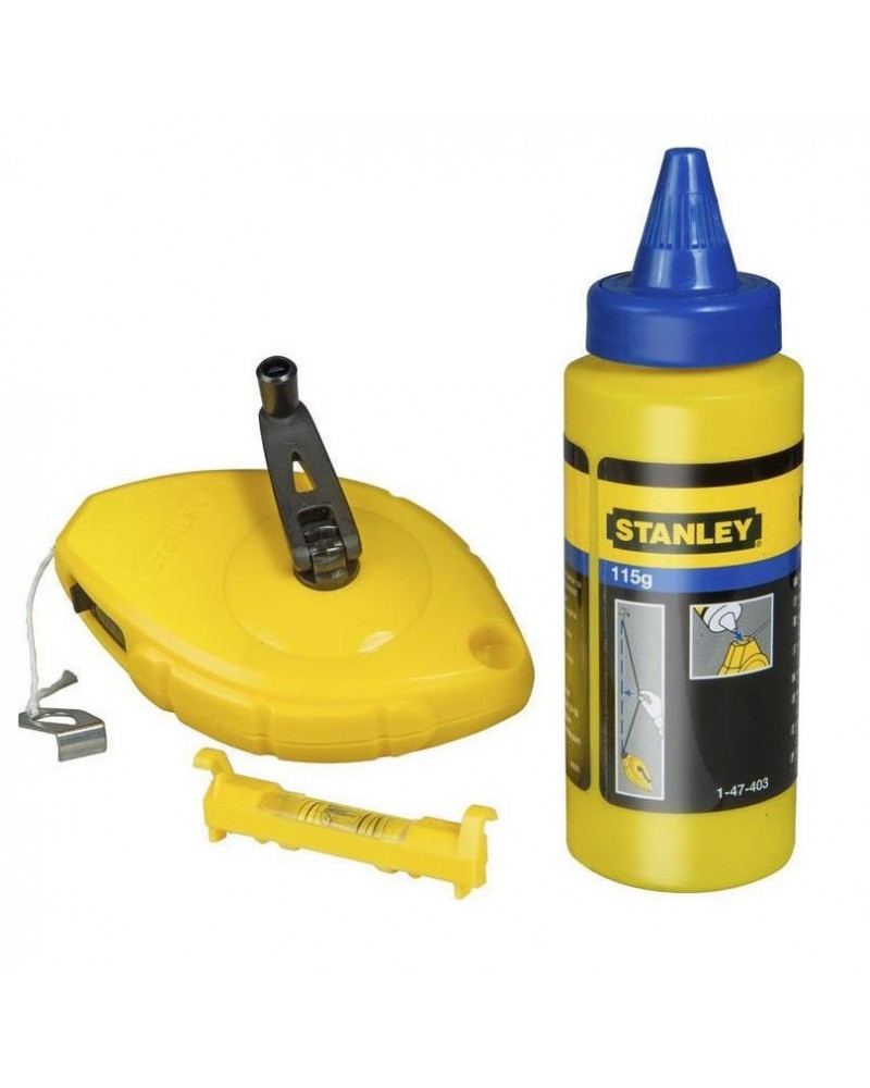 Σετ νήμα στάθμης 30m με κιμωλία και πούδρα STANLEY