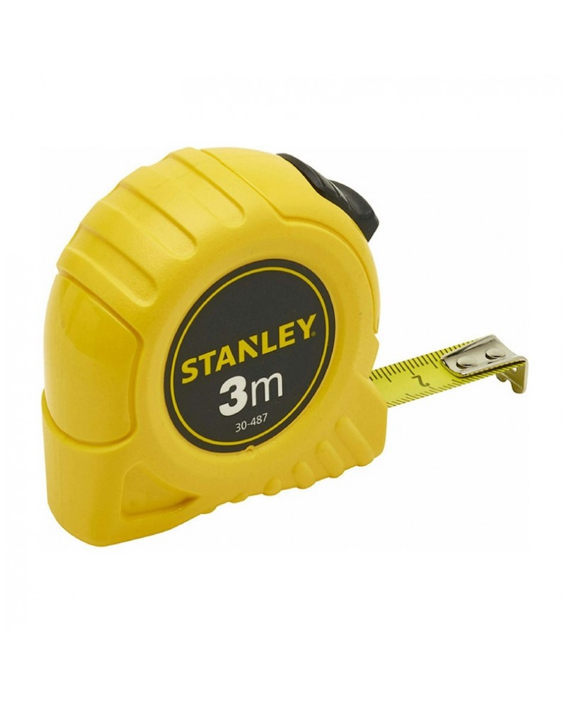 Μέτρο πλαστικό κίτρινο με λάμα 13mm-3m STANLEY