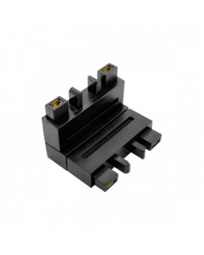 Γωνιακός σύνδεσμος 90°(ανισόπεδη ένωση) μαύρος SPOTLIGHT