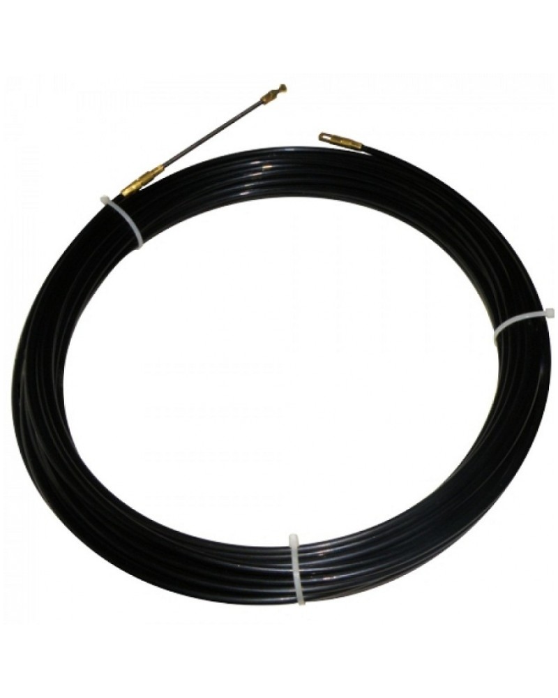 Ατσαλίνα έλξης καλωδίων nylon μαύρη 15m selina ELVHX