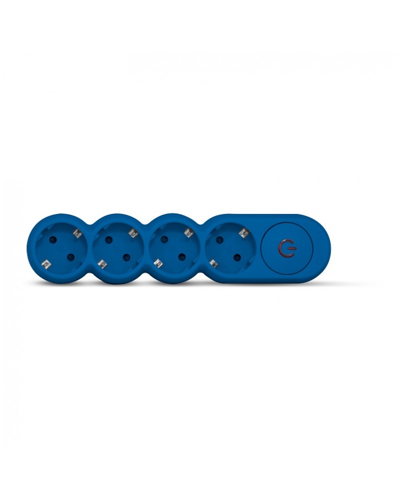 Πολύπριζο Homie 4 θέσεων με διακόπτη μπλε καλ. 1,5μ GEYER