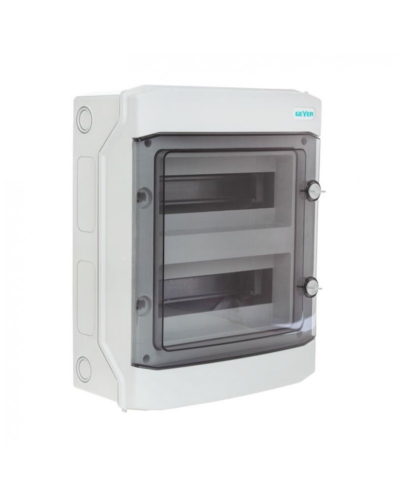 Πίνακας επίτοιχος στεγανός 2 σειρών 24 θέσεων IP65 GEYER