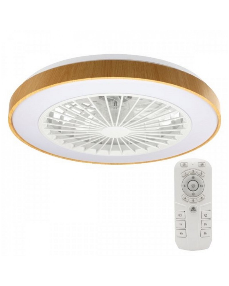 Ανεμιστήρας οροφής με φωτισμό Led 40W CCT ξύλο SPOTLIGHT