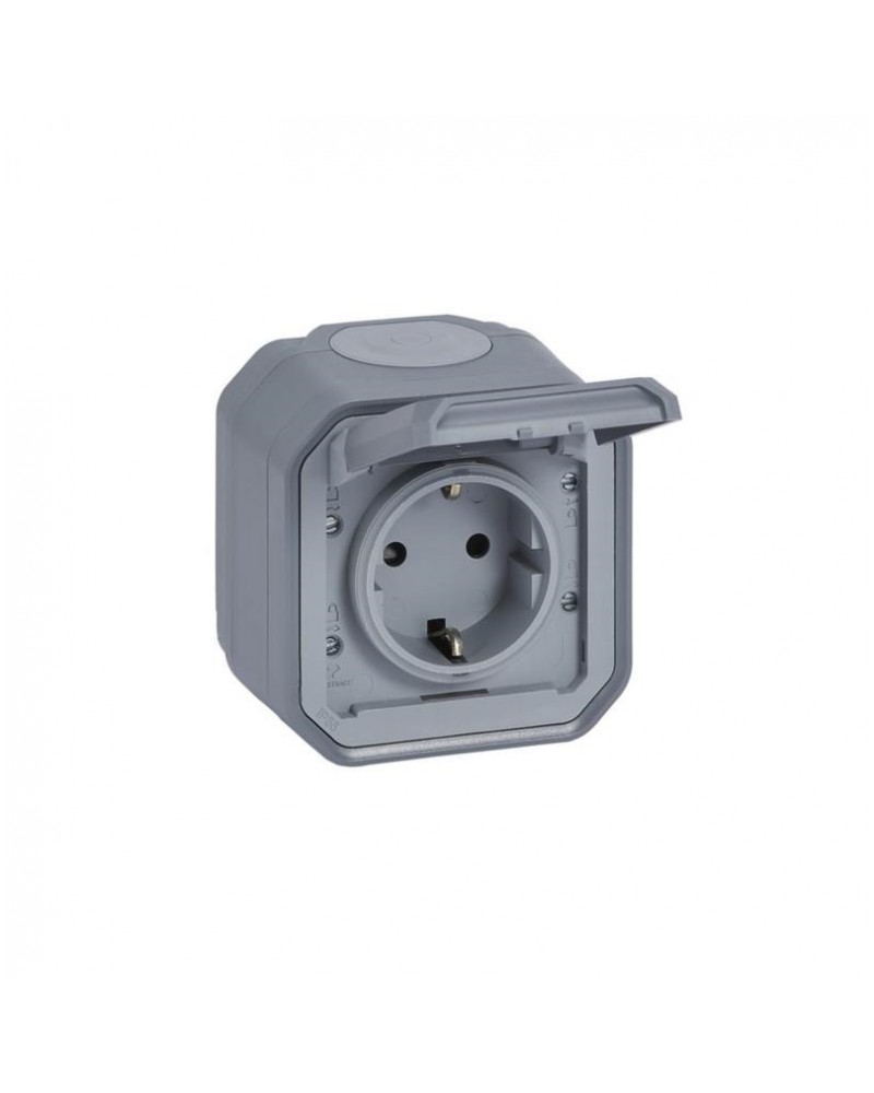 Plexo N πρίζα σούκο επίτοιχη 16A γκρι IP55 LEGRAND