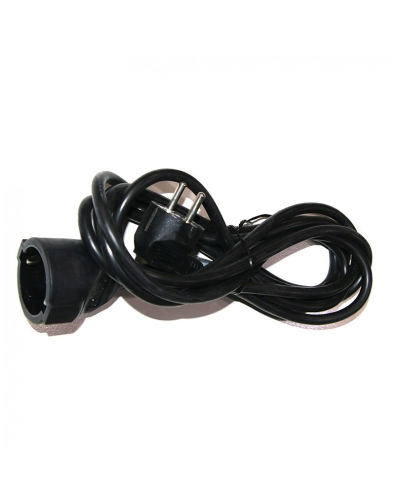 Προέκταση σούκο 3 μέτρα 3x1.5mm² μαύρη COM
