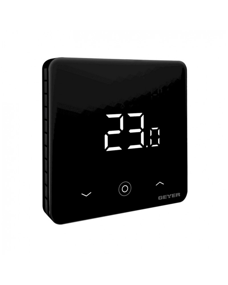 Θερμοστάτης χώρου ψηφιακός WiFi επίτοιχος μαύρος GEYER