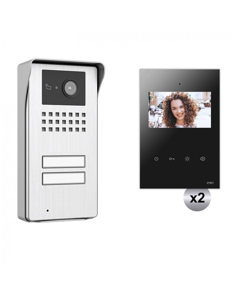 Κιτ 2 Venus Ασημί & Μόνιτορ 4,3'' Μαύρο 2Κ CTC